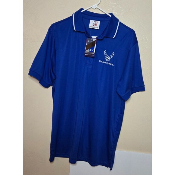 BNWT US Air Force Official Logo Polo Size Large - Picture 1 of 4